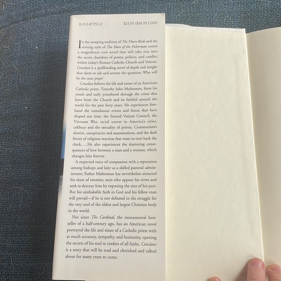 Conclave. Greg Tobin. Hardcover novel. Fiction. Catholic. 1st Ed. - Picture 7 of 10